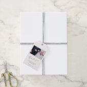 Elegant Wedding Dank je foto Cadeaulabel (Met Touw)
