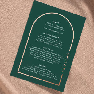 Elegant Wedding Details Real Folie Enclosure Kaart