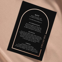 Elegant Wedding Details Real Folie Enclosure Kaart