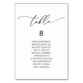 Elegant Wedding Dinner, gastzitje Kaart (Achterkant)