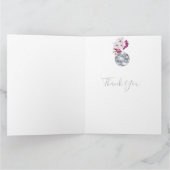 Elegant Wedding Disco Silver Bedankt (Binnen)