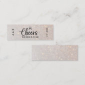 Elegant Wedding Drink Ticket Voucher (Voorkant / Achterkant)