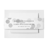 Elegant Wedding Faux Silver Foil Glitter Lights Uitnodigingen Wikkel (Voorkant Voorbeeld)