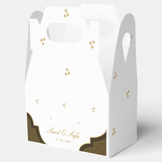 Elegant wedding favor boxes editable bedankdoosjes (Geopend)