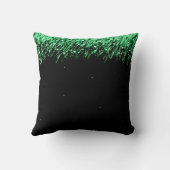 Elegant Wedding Favor Falling Stars Emerald Green Kussen (Achterkant)