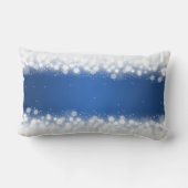 Elegant Wedding Favor Magic Sparkle Blue Kussen (Achterkant)