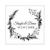 Elegant Wedding Garland Wildbloemen & bijkantoren Rubberstempel (Afrduk)