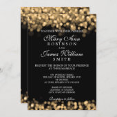 Elegant Wedding Gold Lights Kaart (Voorkant / Achterkant)