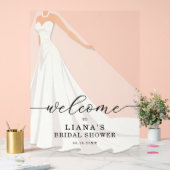 Elegant Wedding Gown Bridal Shower Welcome (Mariage)