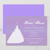 Elegant Wedding Gown Lavender Vrijgezellenfeest In Kaart (Voorkant / Achterkant)