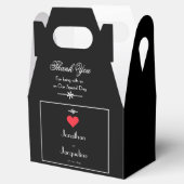 Elegant Wedding Guest Hartelijk dank voor Chic Mod Bedankdoosjes (Geopend)