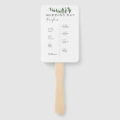 Elegant Wedding Handwaaier (Achterkant)