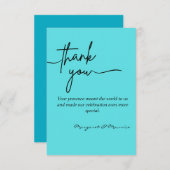 Elegant Wedding Hartelijk dank Bedankkaart (Voorkant / Achterkant)