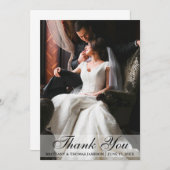 Elegant Wedding Hartelijk dank Bedankkaart (Voorkant / Achterkant)