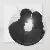 Elegant Wedding Hartelijk dank Kaart (Achterkant)