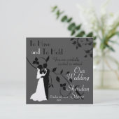  Elegant WEDDING INVITATIE Kaart (Staand voorkant)