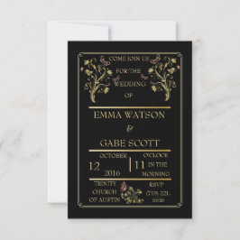  Elegant WEDDING INVITATIE Kaart