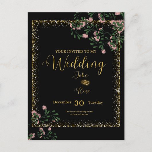 Elegant Wedding Invitation (Devant)