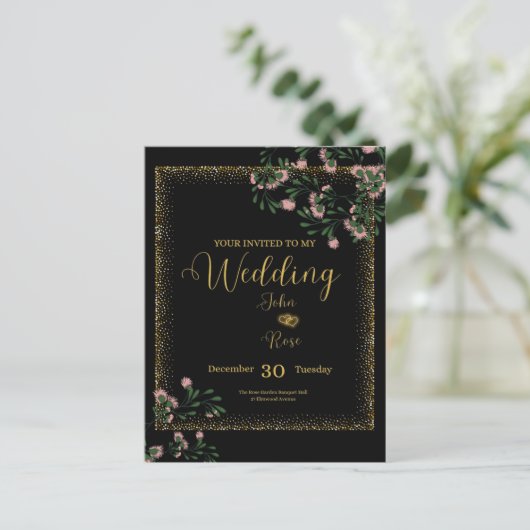 Elegant Wedding Invitation (Debout devant)