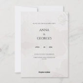 ELEGANT WEDDING INVITATION (Devant)
