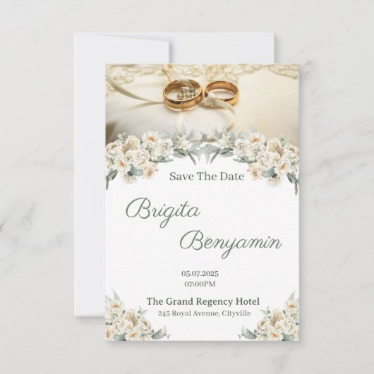 Elegant Wedding Invitation (Devant)