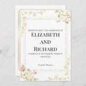 Elegant Wedding Invitation (Devant / Derrière)