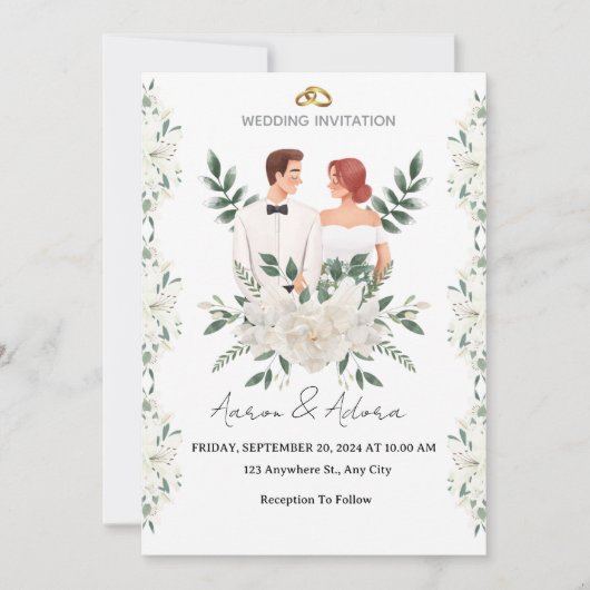 Elegant Wedding Invitation – A Modern Touch for Yo (Devant)