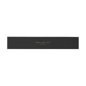 Elegant Wedding Invitation Belly Band Uitnodigingen Wikkel (Vlak)