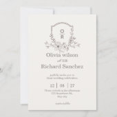 Elegant Wedding Invitation Card (Devant)