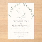 Elegant Wedding Invitation Card  (Recto)
