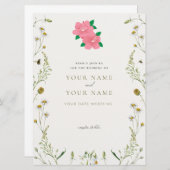 Elegant Wedding Invitation card (Devant / Derrière)
