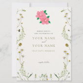 Elegant Wedding Invitation card (Devant)