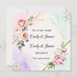 elegant wedding invitation card kaart
