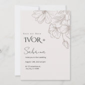 Elegant Wedding Invitation Card TemplateInvitation (Devant)