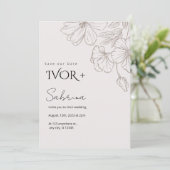 Elegant Wedding Invitation Card TemplateInvitation (Debout devant)