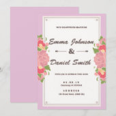 Elegant Wedding Invitation – Classic Script Design (Devant / Derrière)