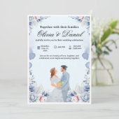 Elegant Wedding Invitation – Customizable & Modern Kaart (Staand voorkant)