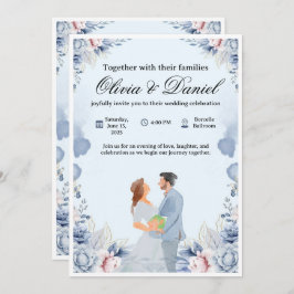 Elegant Wedding Invitation – Customizable & Modern Kaart