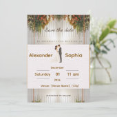 Elegant Wedding Invitation | Editable Names, Date (Debout devant)