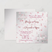 Elegant Wedding Invitation for Butterfly Kaart (Voorkant / Achterkant)