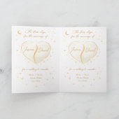 Elegant Wedding Invitation Kaart (Binnen)