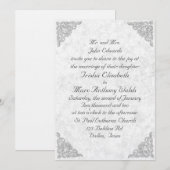 Elegant Wedding Invitation Kaart (Voorkant / Achterkant)