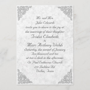 Elegant Wedding Invitation Kaart