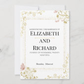 Elegant Wedding Invitation Kaart (Voorkant)