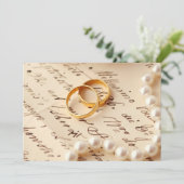 Elegant Wedding Invitation Kaart (Staand voorkant)