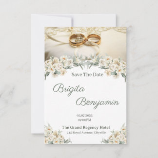 Elegant Wedding Invitation Kaart