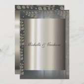 Elegant Wedding Invitation Kaart (Voorkant / Achterkant)