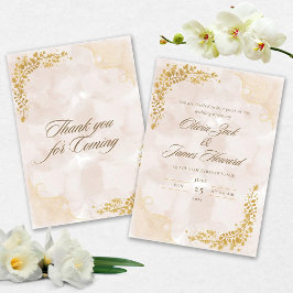 Elegant Wedding invitation Kaart