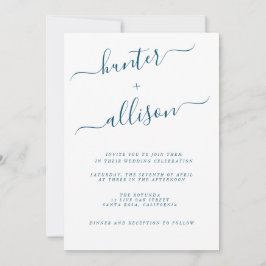 Elegant Wedding Invitation Kaart