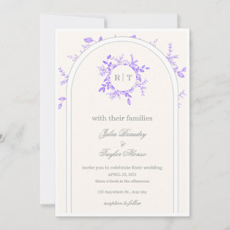 Elegant Wedding Invitation  Kaart